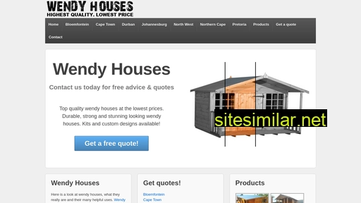 wendyhouses.org.za alternative sites