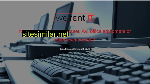 we-rentit.co.za alternative sites