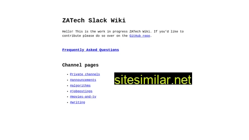 wiki.zatech.co.za alternative sites