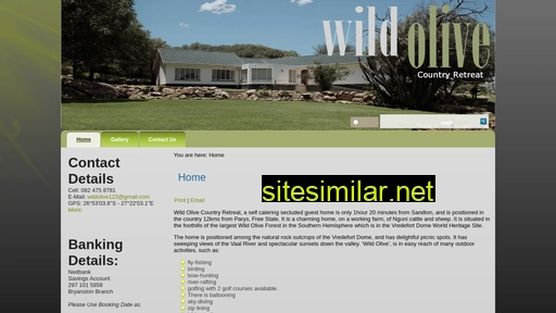 wildoliveretreat.co.za alternative sites