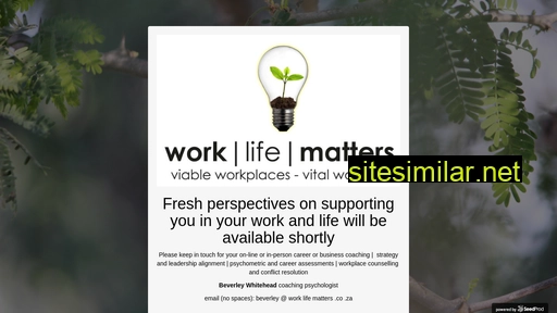 worklifematters.co.za alternative sites