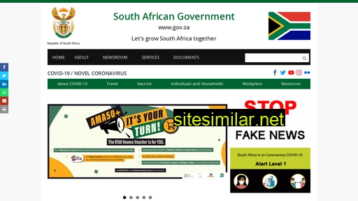 www.gov.za alternative sites