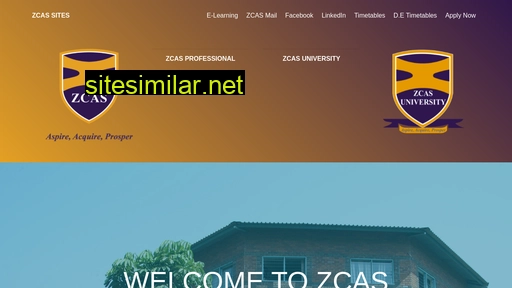 zcas.ac.zm alternative sites