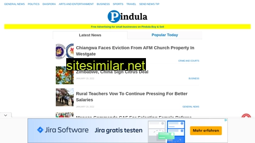 news.pindula.co.zw alternative sites